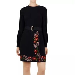 Ted Baker London Siliia Kirstenboch Embroidered Wrap style Dress